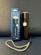 CREE Ultraviolet UV LED RECHARGEABLE Zoom Torch Flashlight 3 Modes Note Checker