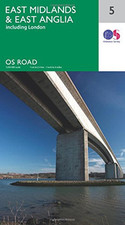 OS Road Map 5 East Midlands & East Anglia by Ordnance Survey Book The Cheap Fast