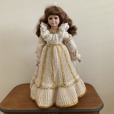 Vintage Porcelain Doll With