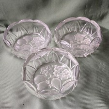 3 Vintage Fruit Themed Etched