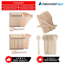 300 pcs Disposable Wooden