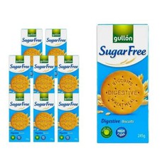 Gullon sugar free digestive biscuits 8 x 245g