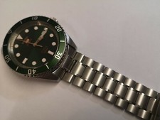 Stainless Steel buckle Strap 20mm bracelet curved Ends FOR SEIKO Alpinist watch