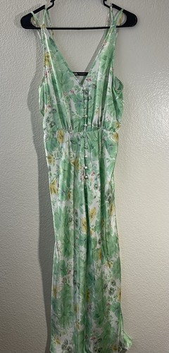 Zara green floral sundress - zara,