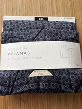 M&S Mens Pyjamas Pure Cotton