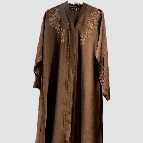 Abaya brown diamante - diamante, dubai