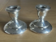 Pair of Small Weighted Silver