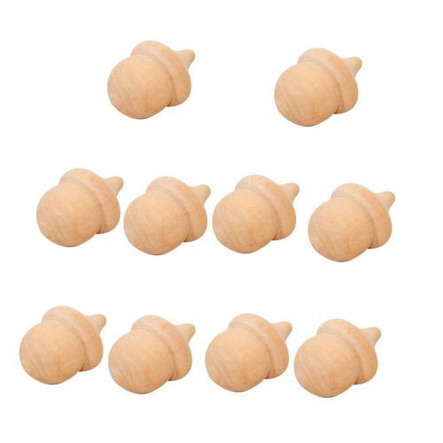 10x unfinished wooden peg doll - 10x,