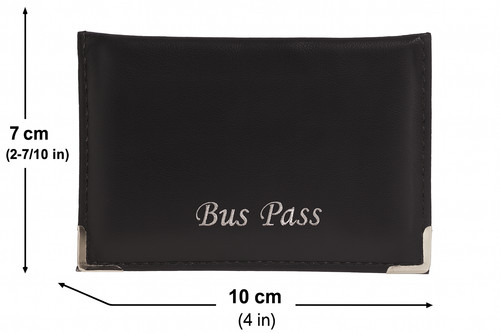 Bus pass holder leather - pass,