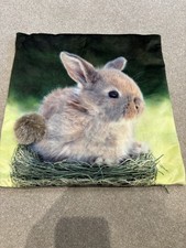 M & S Cute Rabbit cushion cover with furry tail