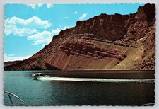 Postcard Speed Boat Flaming