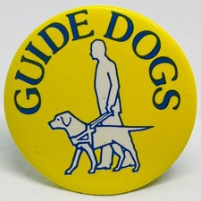 Guide Dogs Vintage Pin Lapel Badge Blind Assistance Canine Pet Dog Charity