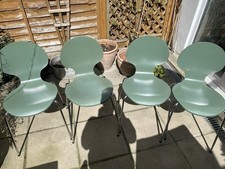 Set Of 4 Bent Plywood Retro