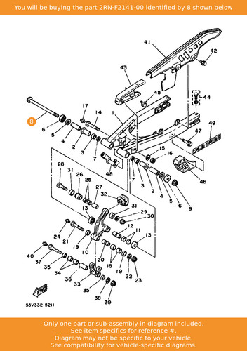 Yamaha shaft pivot - shaft,,