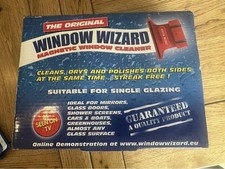 Window Wizard Magnetic Window Cleaner Red *BNIB*