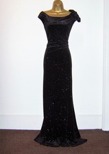 Quiz Black Velvet Sparkly