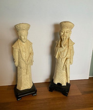 Pair Of Resin Oriental Figures