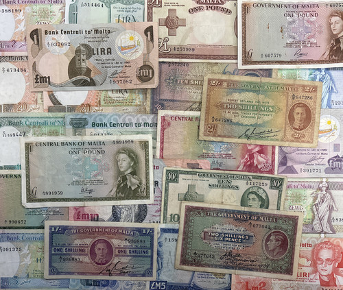 Malta bank notes choice - choice, of
