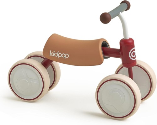 Red baby balance bike wheel - red, 4-wheel