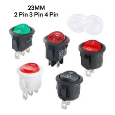 10A 2/3 Position Round Rocker