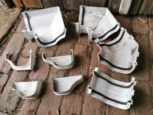 White ogee guttering - white,