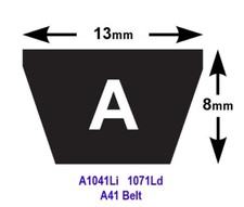 A41 A1041Li 1074Lw Drive V Belt Petrol Garden Shredder Chipper 6.5hp 7hp FYS76