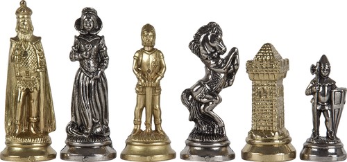 Victorian chessmen set solid - victorian,