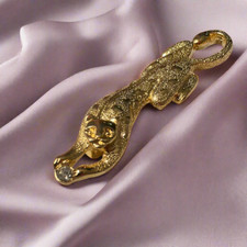 Elegant 9ct Gold Plated Jaguar