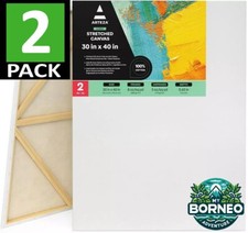 Blank Artist Canvas Large 80x100cm (30"x40”) for Painting | Pack of 2