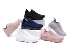 LADIES TRAINERS WOMENS SLIP ON