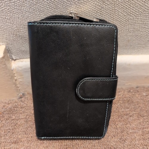 Golunski black leather purse - leather,