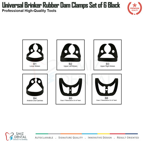 Rubber dam brinker clamps - dam,