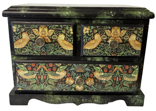 Hand painted wood jewelry - wood,