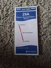 GLOUCESTERSHIRE CC BUS TIMETABLE COTSWOLD GREEN TETBURY STROUD 14 OCTOBER 2009