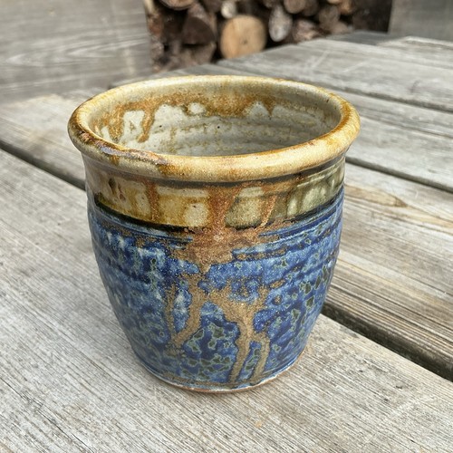 Vintage blue brown - &,