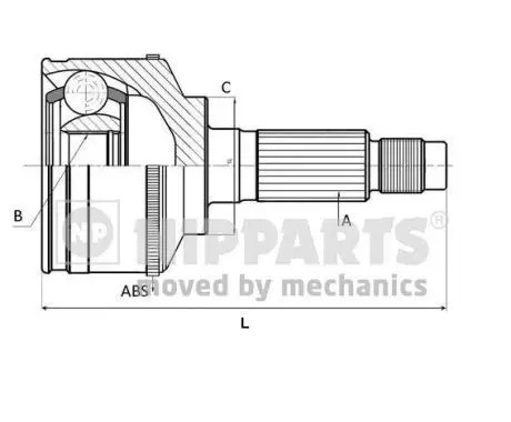 Driveshaft joint j2828120 - joint,