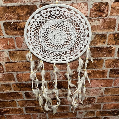 Giant 30cm white dream catcher - giant,