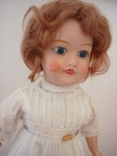 Beautiful WW1 English antique bisque doll 15"  FREEPOST