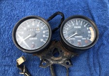 Yamaha RD200DX Speedometer Tachometer Console Assembly