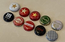 Spanish beer bottle tops/caps set x10. Alhambra, Mahou, Estrella,Cruzcampo, etc.