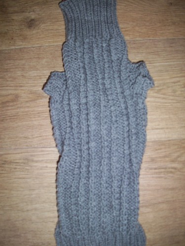 Brand new hand knitted ribbed