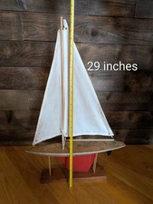 Wooden Toy Pond Yacht Model