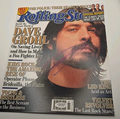 Dave grohl signed rolling - dave,