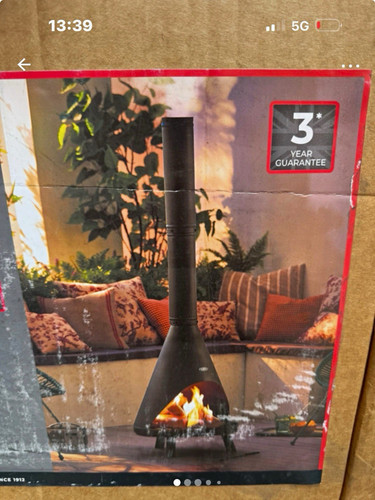 Tower comet steel chiminea - tower,