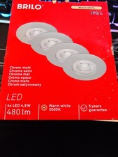 BRILO LED Chrome 4x IP44 5W