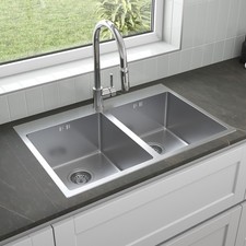 Double 2 Bowl Kitchen Sink