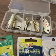 Fishing Tackle Set, Starter Kit Inc. Floats Spinners Storage Cases & Accessories