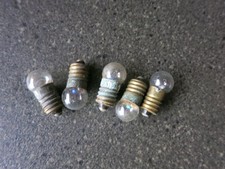 5 x Clr 6.6v 3/8 Screw Bulbs