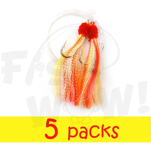 Fishing shrimp fly rigs - 5/0,