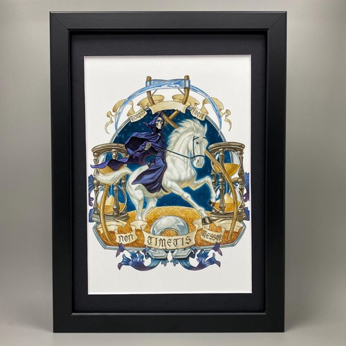 Death binky framed art - death,